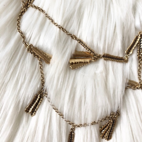 J Crew golden leaves necklace - Picture 7 of 9